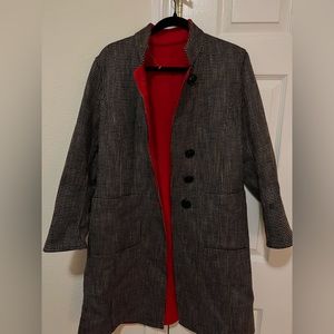 Reverseable coat.